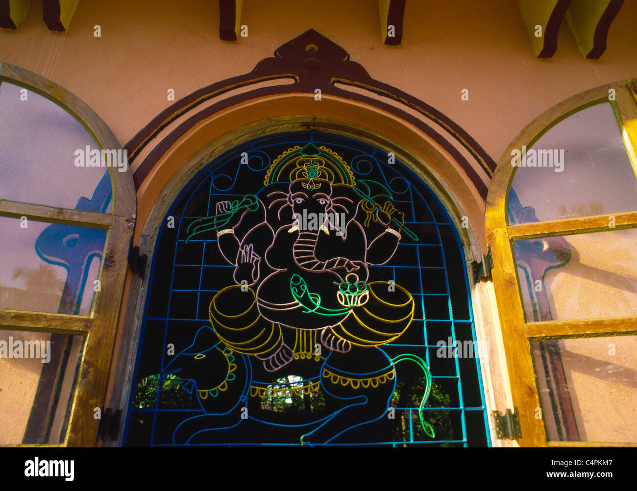 Ganesha oder Ganesh, ein elefantenköpfige Hindu-Gottheit mit dickbäuchige Mann Körper, Goa, Indien Stockfoto