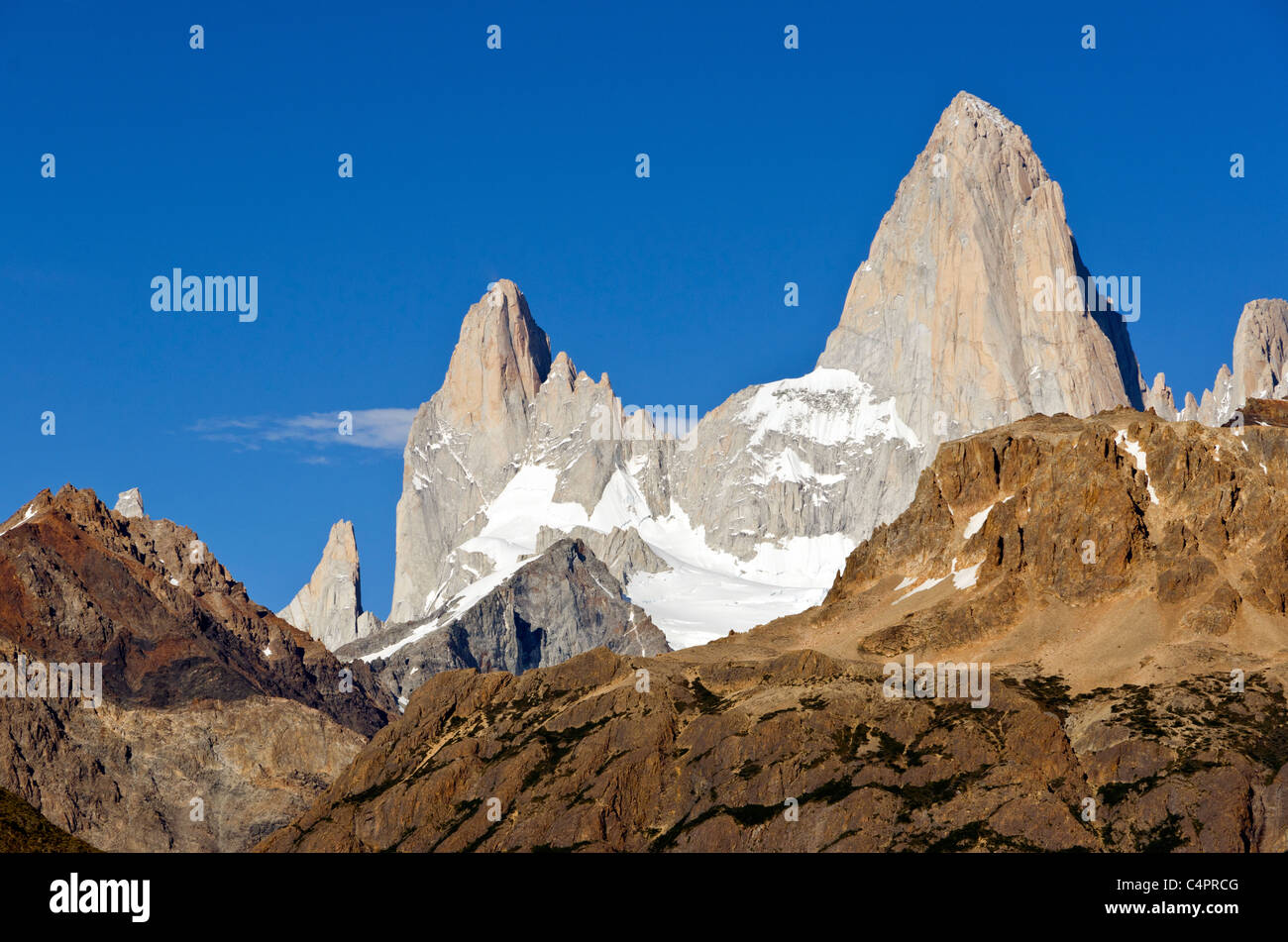 Torre Los Cerros, Nationalpark Los Glaciares, Patagonien, Argentinien Stockfoto