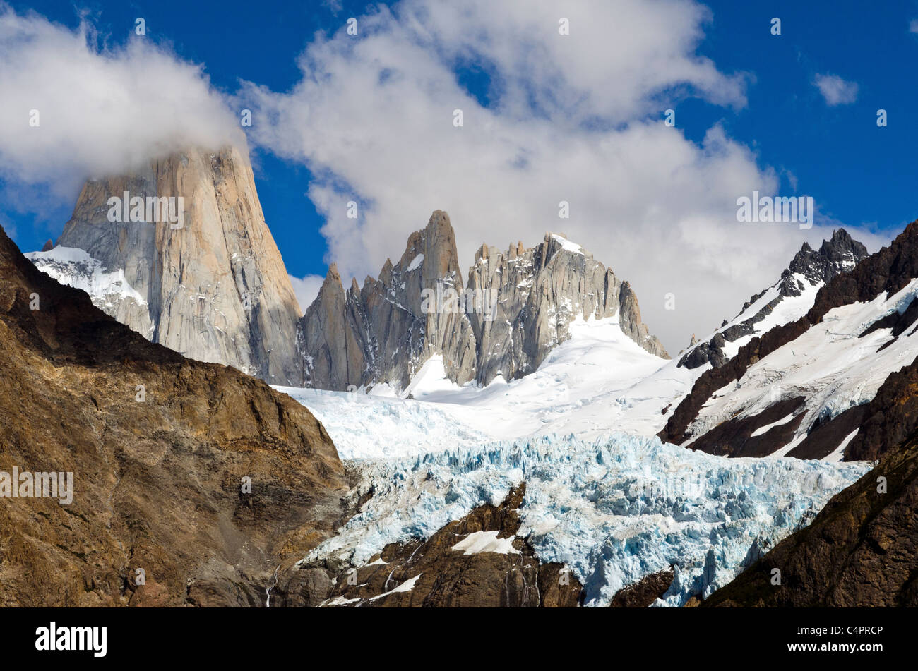 Torre Los Cerros, Nationalpark Los Glaciares, Patagonien, Argentinien Stockfoto