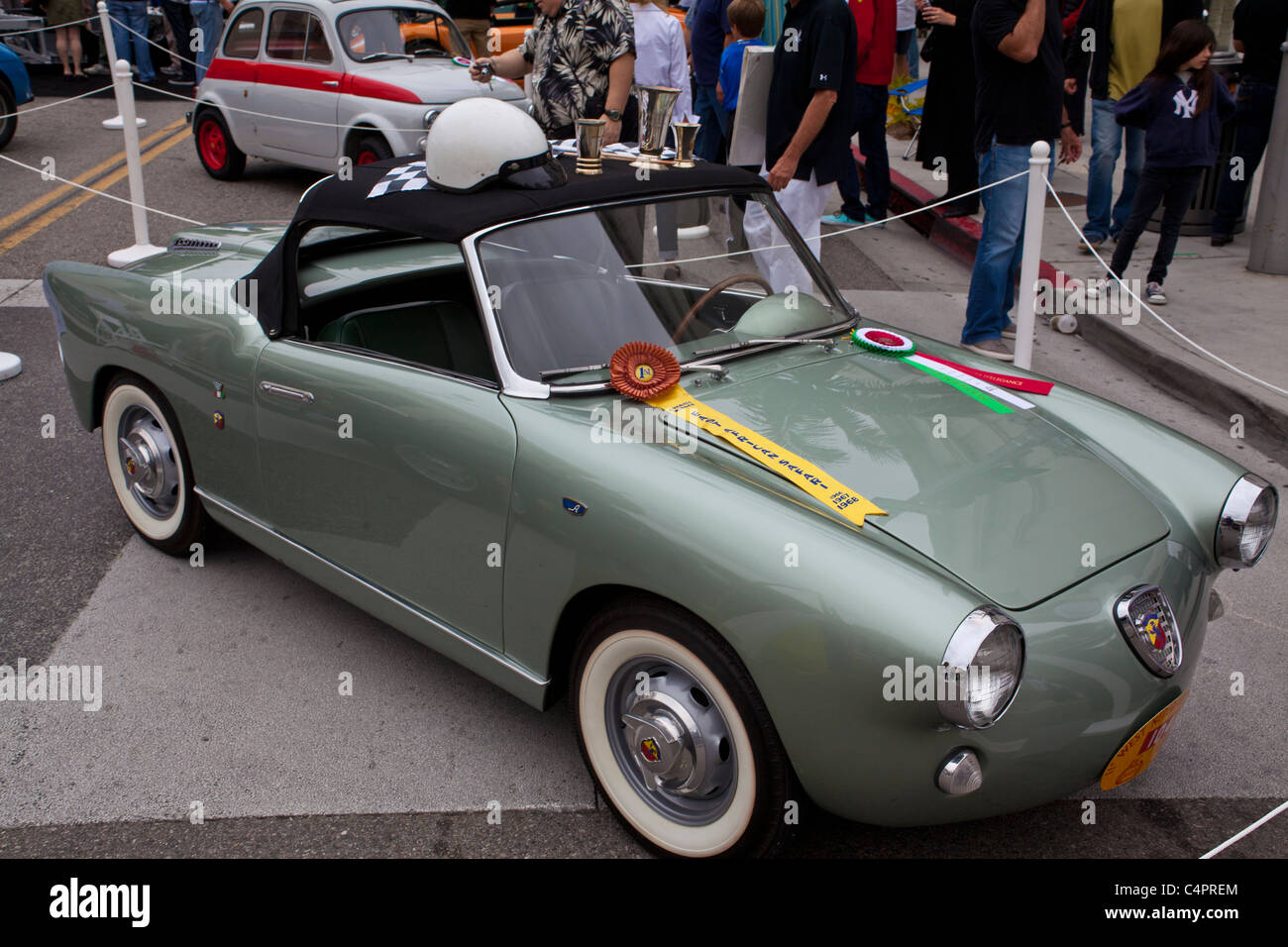 Ein 1958 Fiat Abarth am Concours 2011 Rodeo Drive Stockfoto