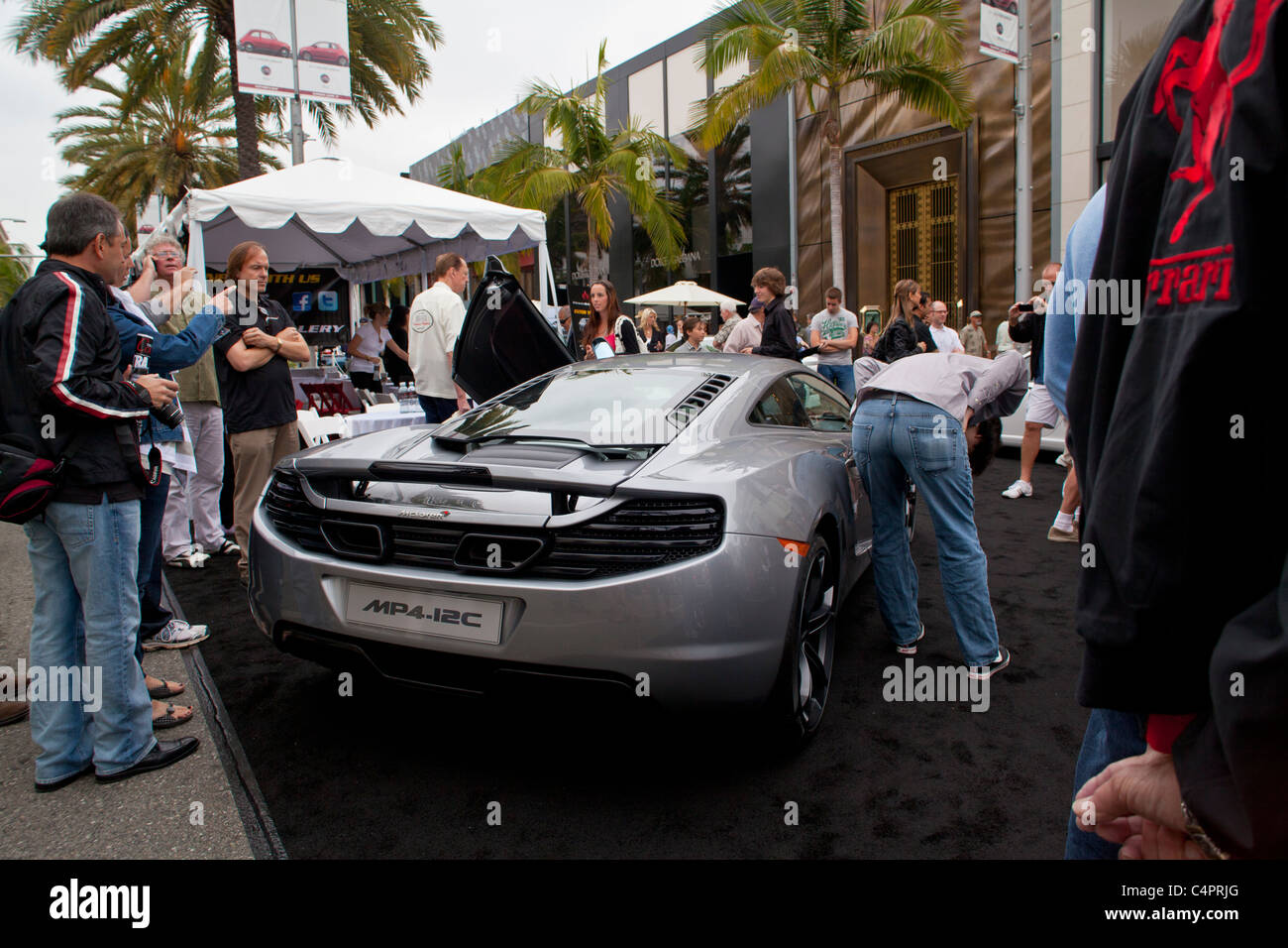 Ein McLaren MP4 - 12c den Concours 2011 Rodeo Drive Stockfoto