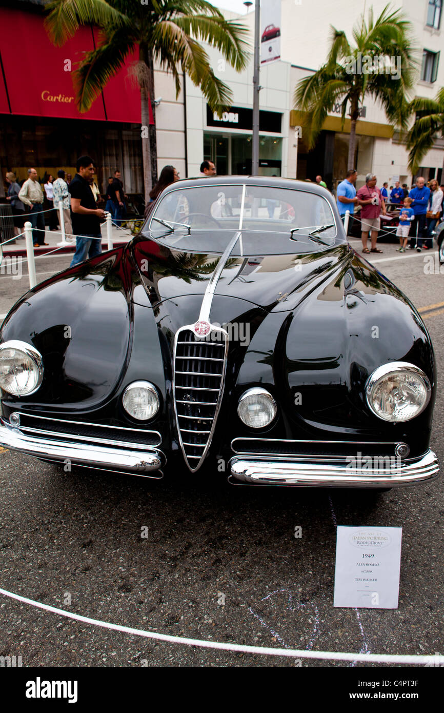 Ein 1949 Alfa Romeo 6c 2500 2011 Rodeo Drive Concours Stockfoto