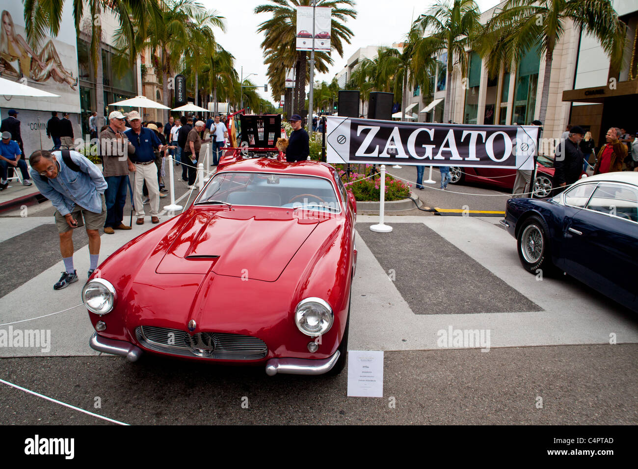 Ein 1956 Maserati A6G2000 Zagato 2011 Rodeo Drive Concours Stockfoto