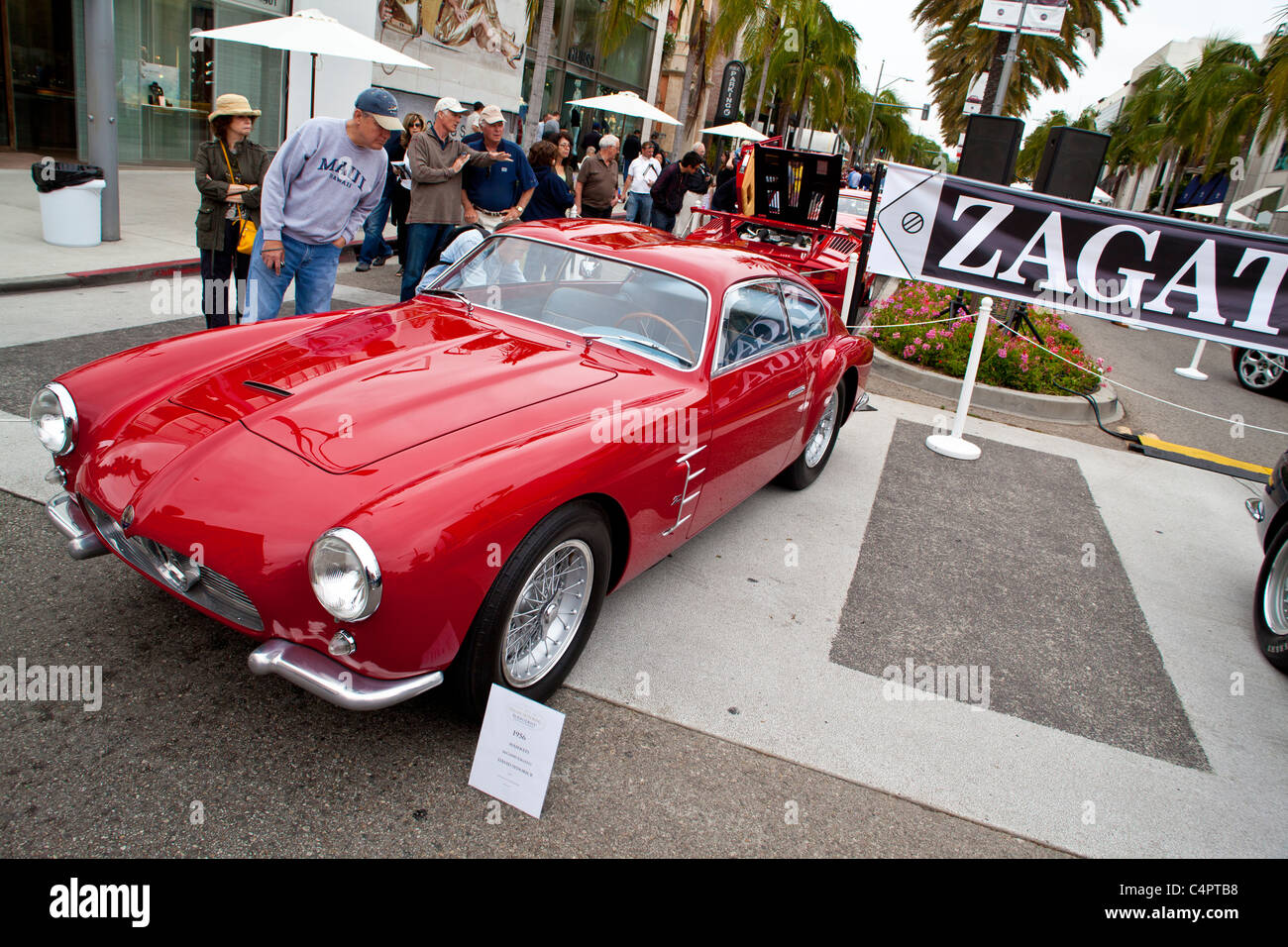 Ein 1956 Maserati A6G2000 Zagato 2011 Rodeo Drive Concours Stockfoto