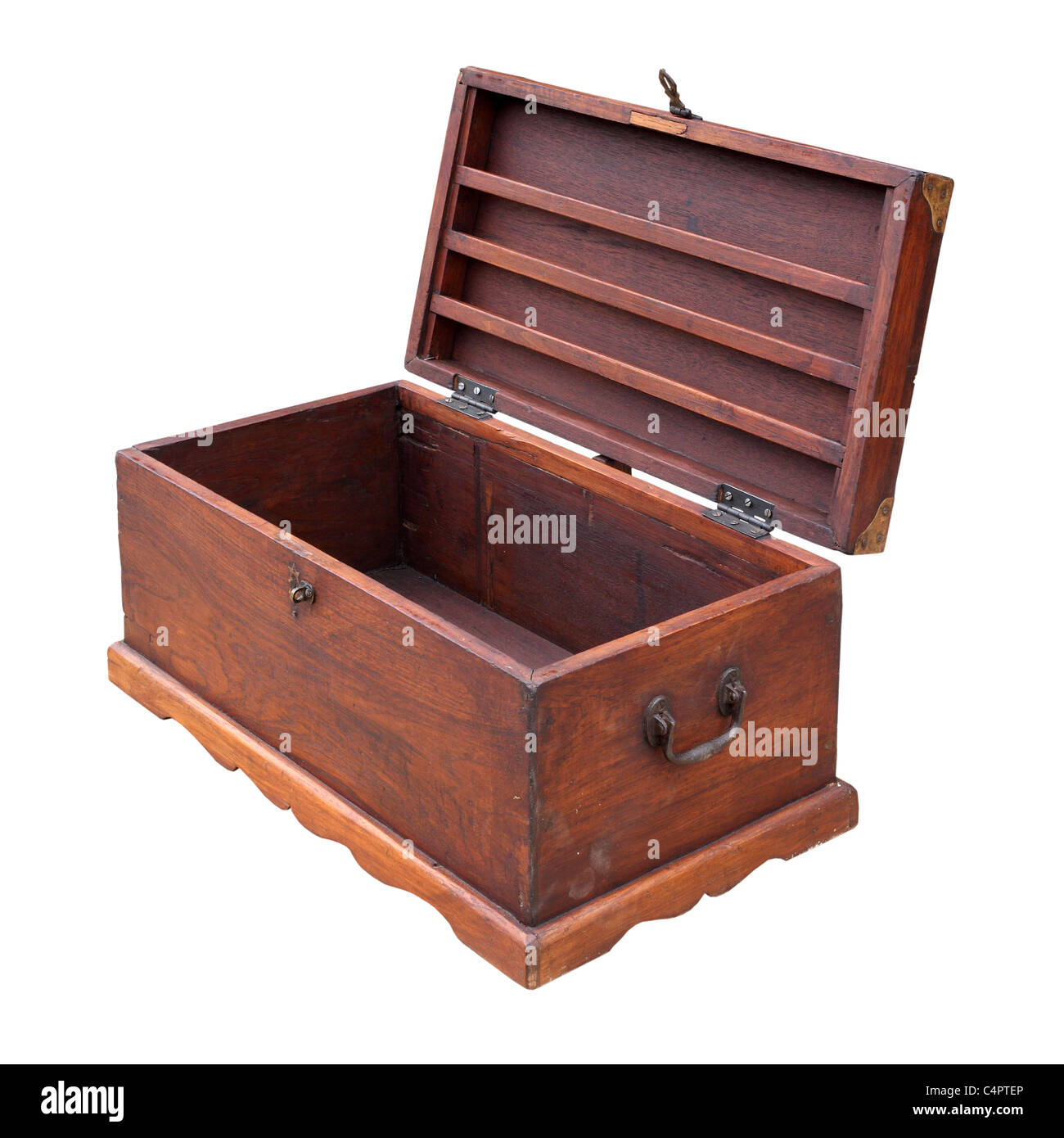 Retro-Holzkiste Kiste Stockfoto