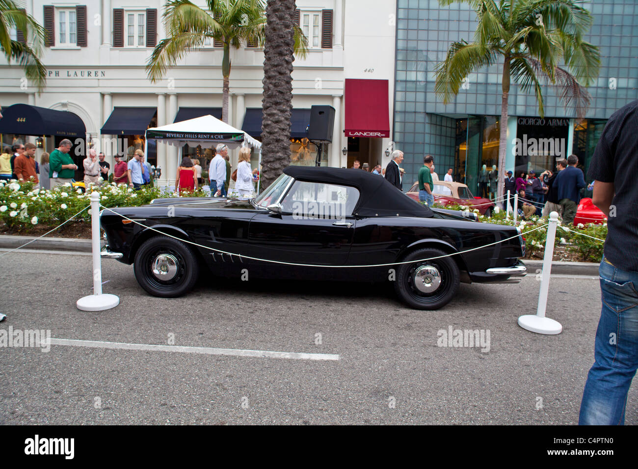 Ein 1960 Alfa Romeo 2000 Touring Spider 2011 Rodeo Drive Concours Stockfoto