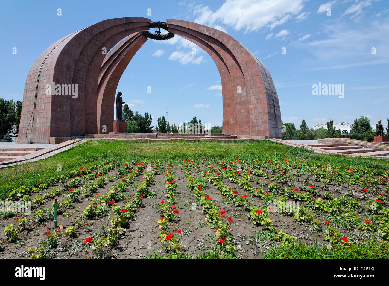 Kirgisistan - Bischkek - Platz des Sieges - Denkmal zum zweiten Weltkrieg Stockfoto