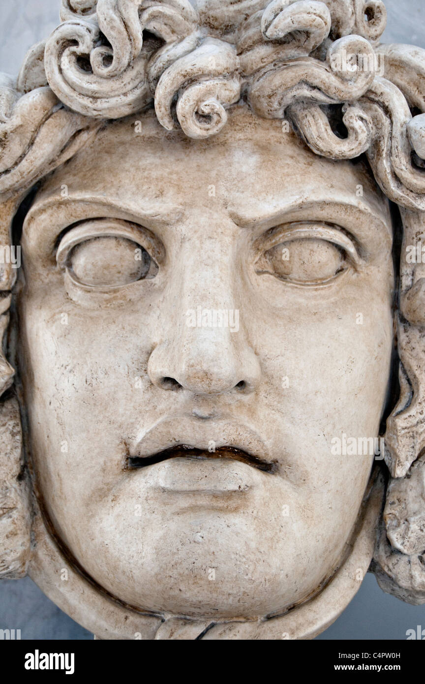 Marmorkopf der Gorgo Medusa Kapitolinischen Museen, Rom, Italien Stockfoto