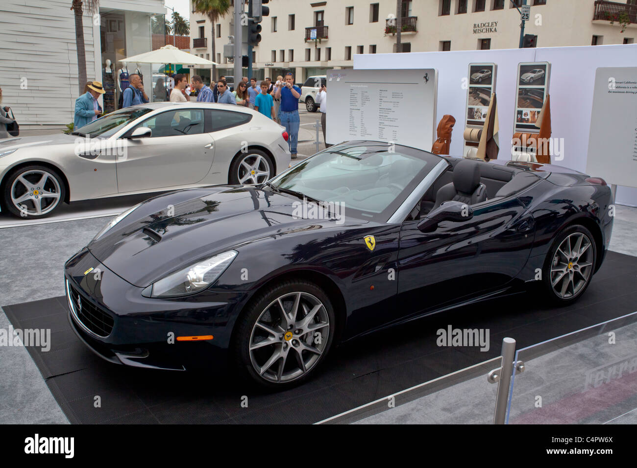 Ein Ferrari California in den Concours 2011 Rodeo Drive Stockfoto