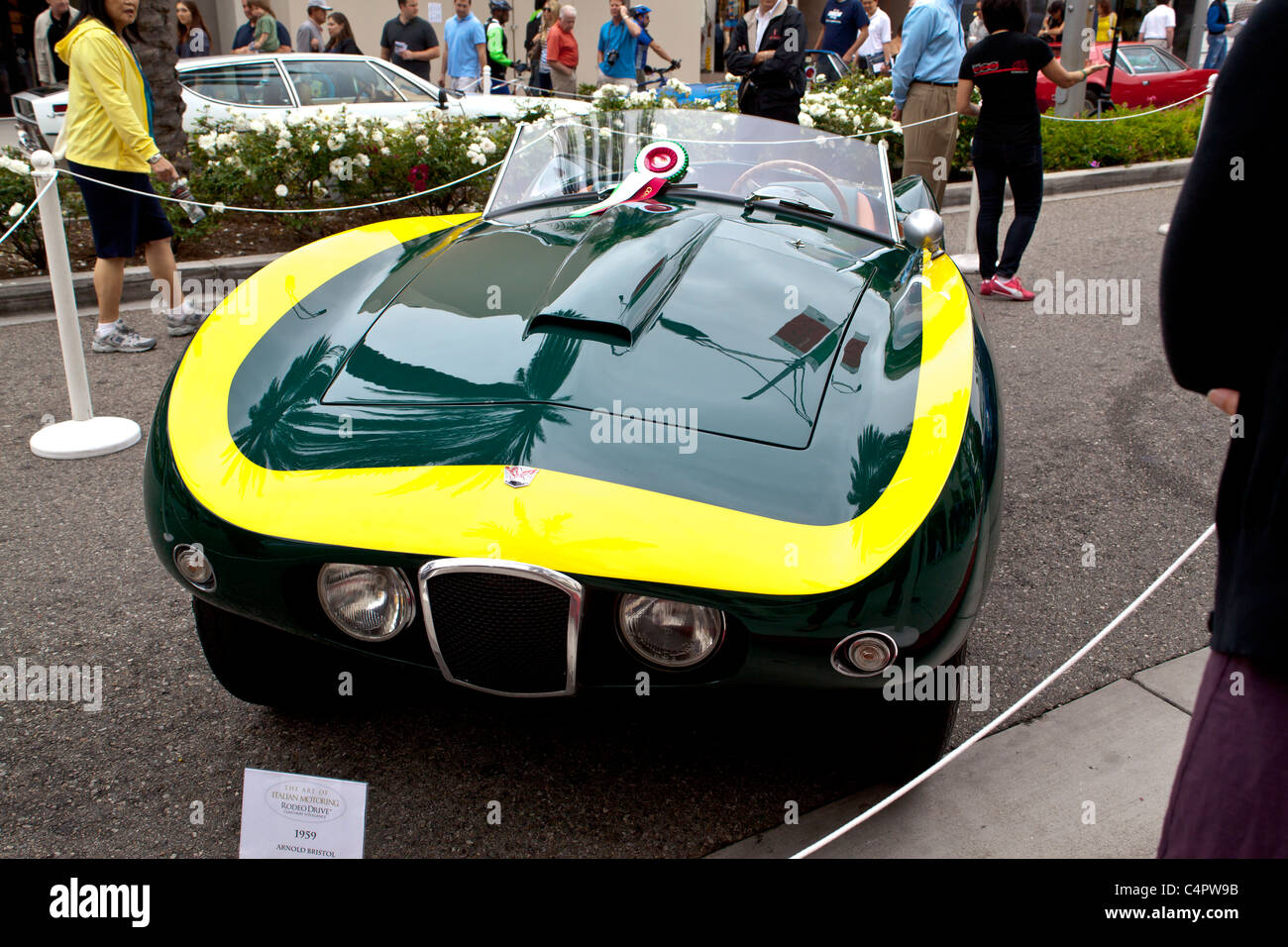Ein 1959 Arnolt Bristol durch Bertoini an den Concours 2011 Rodeo Drive Stockfoto