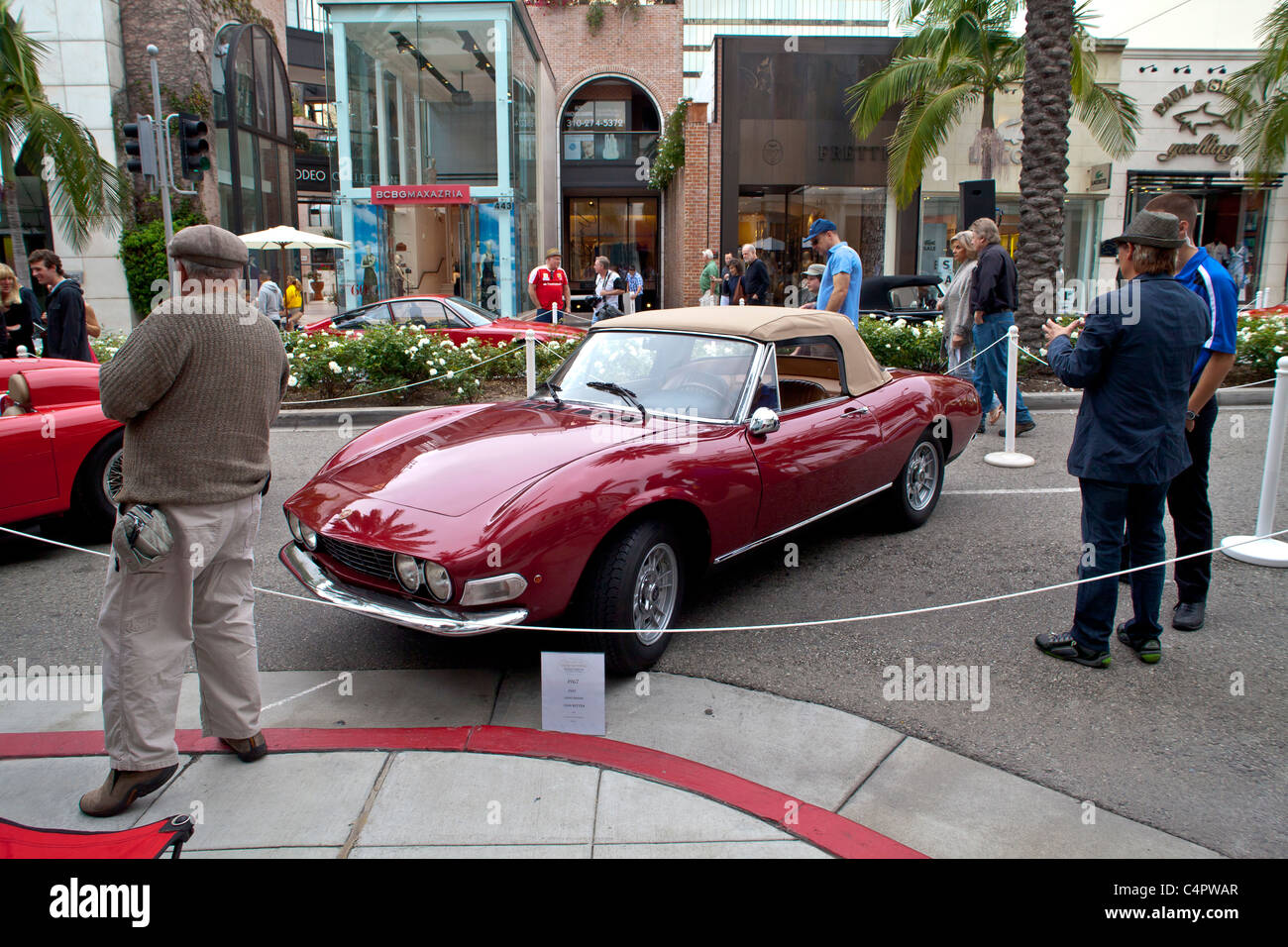 Eine 1967 Fiat Dino Spider 2011 Rodeo Drive Concours Stockfoto