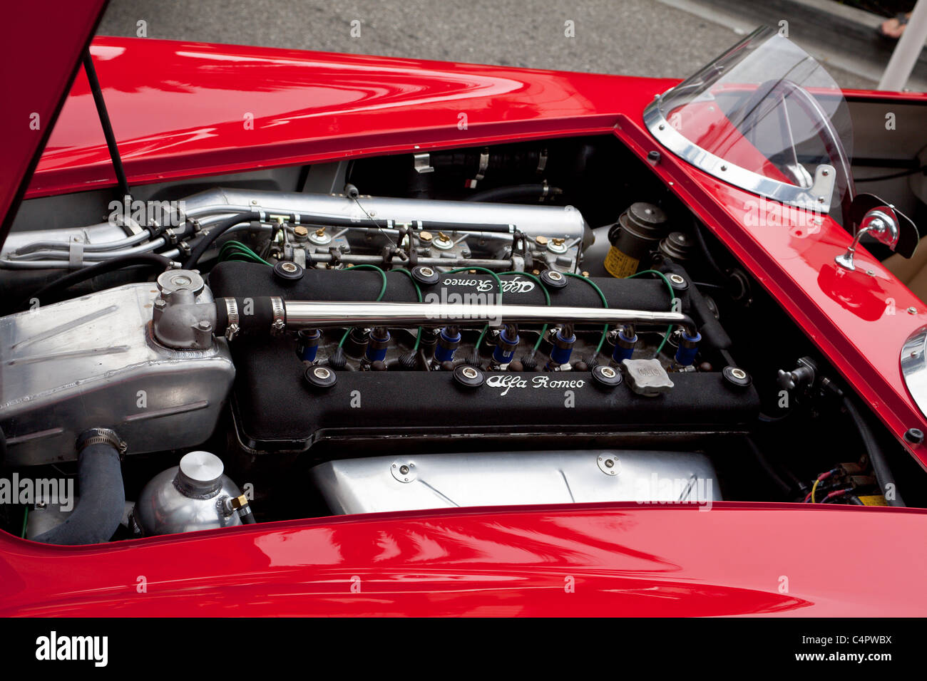 Ein 1964 Alfa Romeo 2600 am Rodeo Drive Concours 2011 Stockfoto