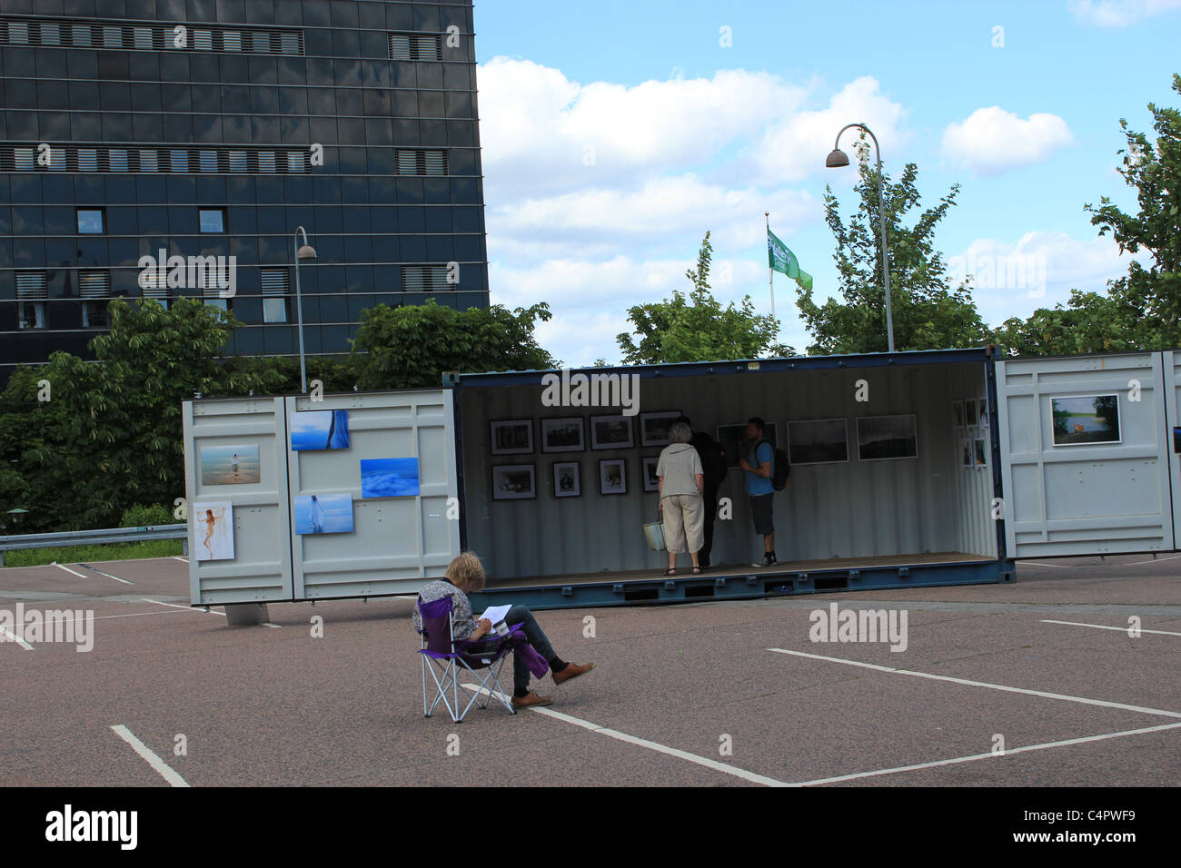 Kopenhagen Foto Festival in alten Carlsberg Bereich im Jahr 2011 Stockfoto