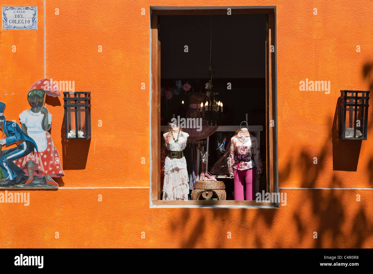 Traditionelle Architektur, Colonia del Sacramento (Hertiage Weltkulturerbe berühmt für seine Altstadt), Uruguay Stockfoto