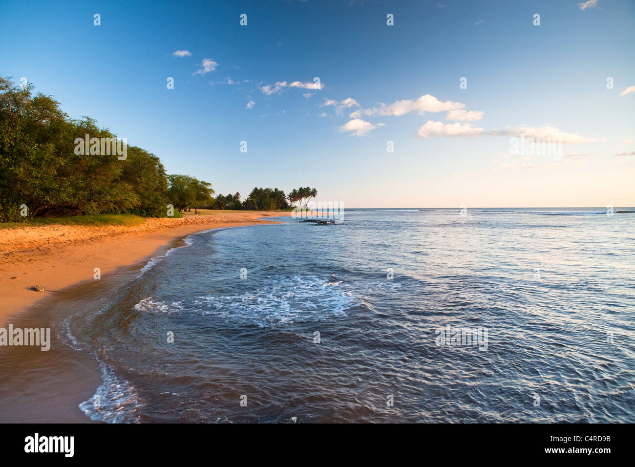 Seenlandschaft entlang der Küstenregion von Waimea, Kauai, Hawaii Stockfoto