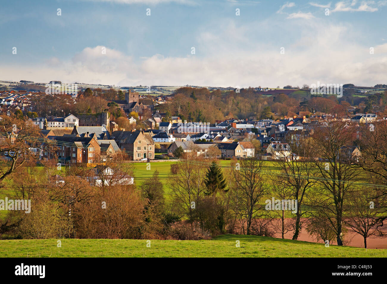 Brecon und Christ College in Brecon-Beacons-Nationalpark Stockfoto