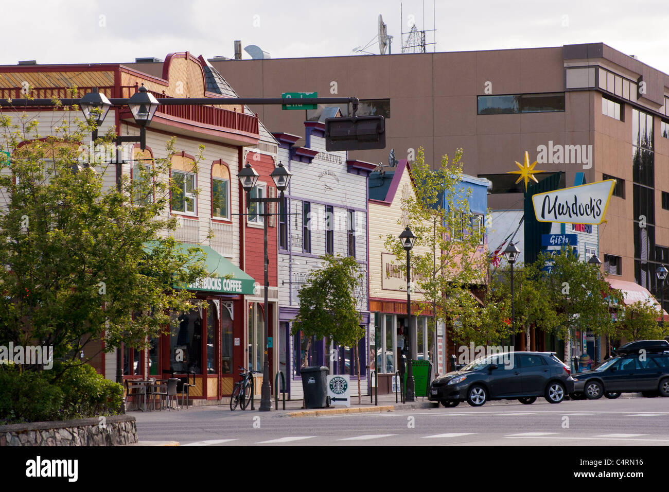 Main Street, Whitehorse, Yukon Territorium, Kanada Stockfotografie Alamy
