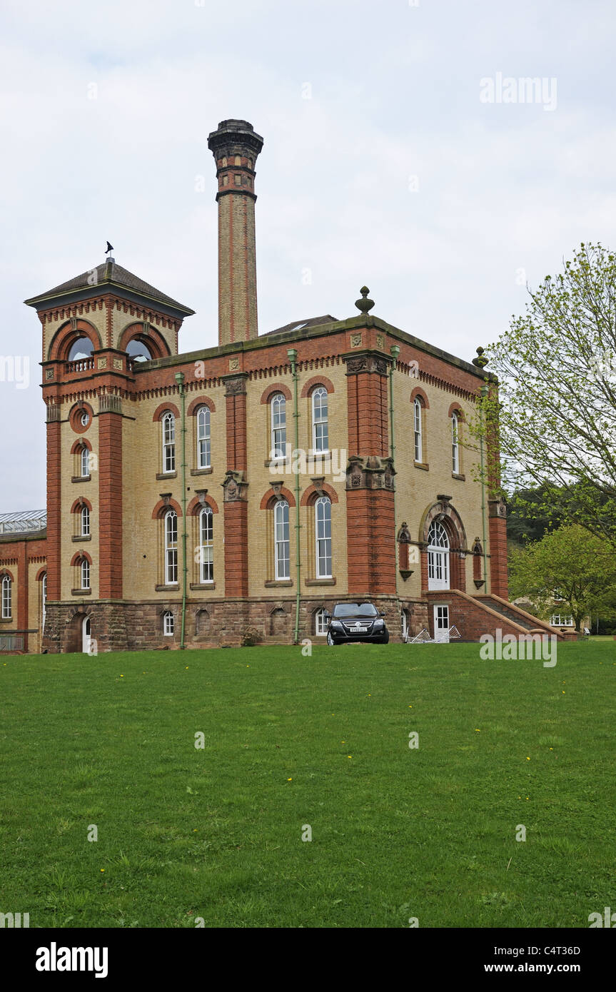 Hayton Manor niedriger Hatton Staffordshire England konvertiert ursprünglich eine viktorianische Wasser Pumping Station jetzt Luxus-Appartements Stockfoto