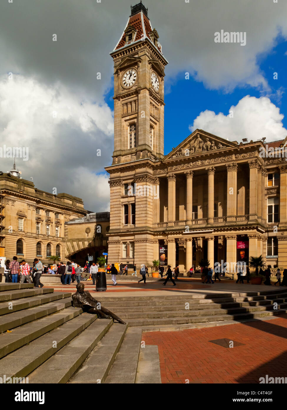 Der Turm von Birmingham Museum and Art Gallery bekannt als Big Brum in Chamberlain Quadrat Birmingham England UK Stockfoto