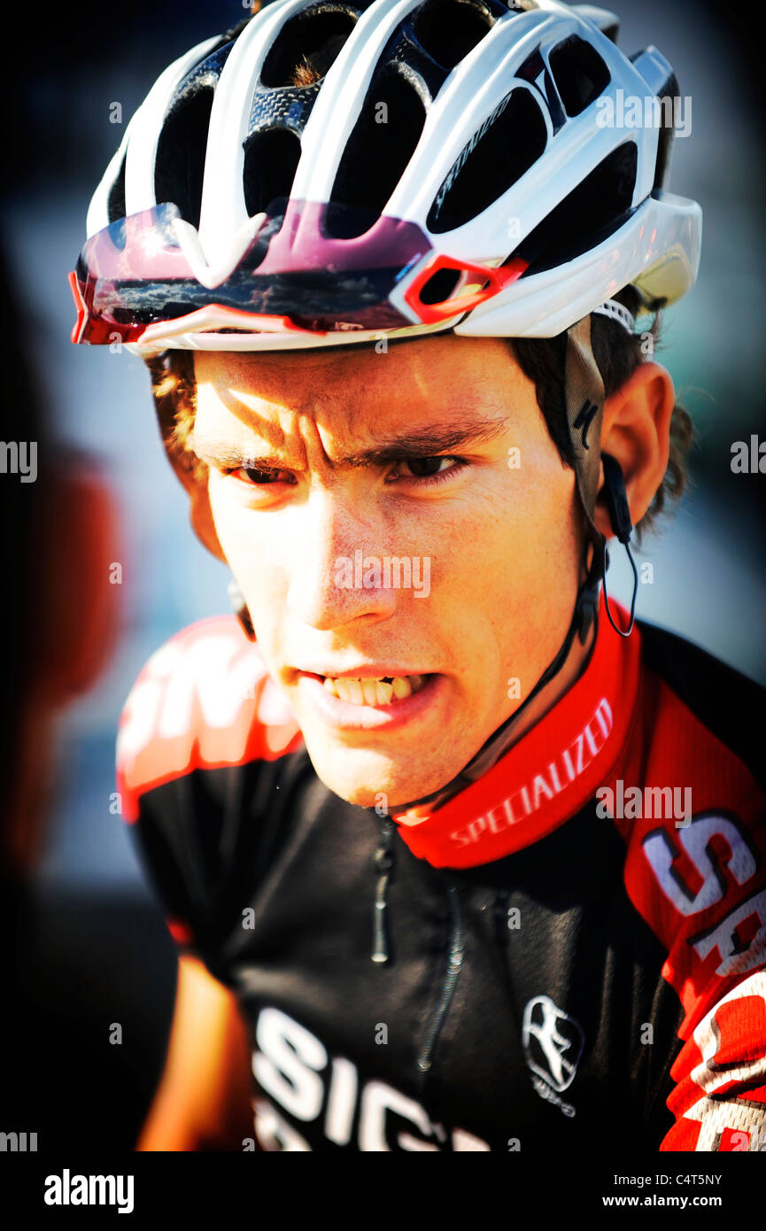 Pro Radfahrer für britische Team Sigma Sport IG Markets während der 2010 Tour of Britain Stockfoto