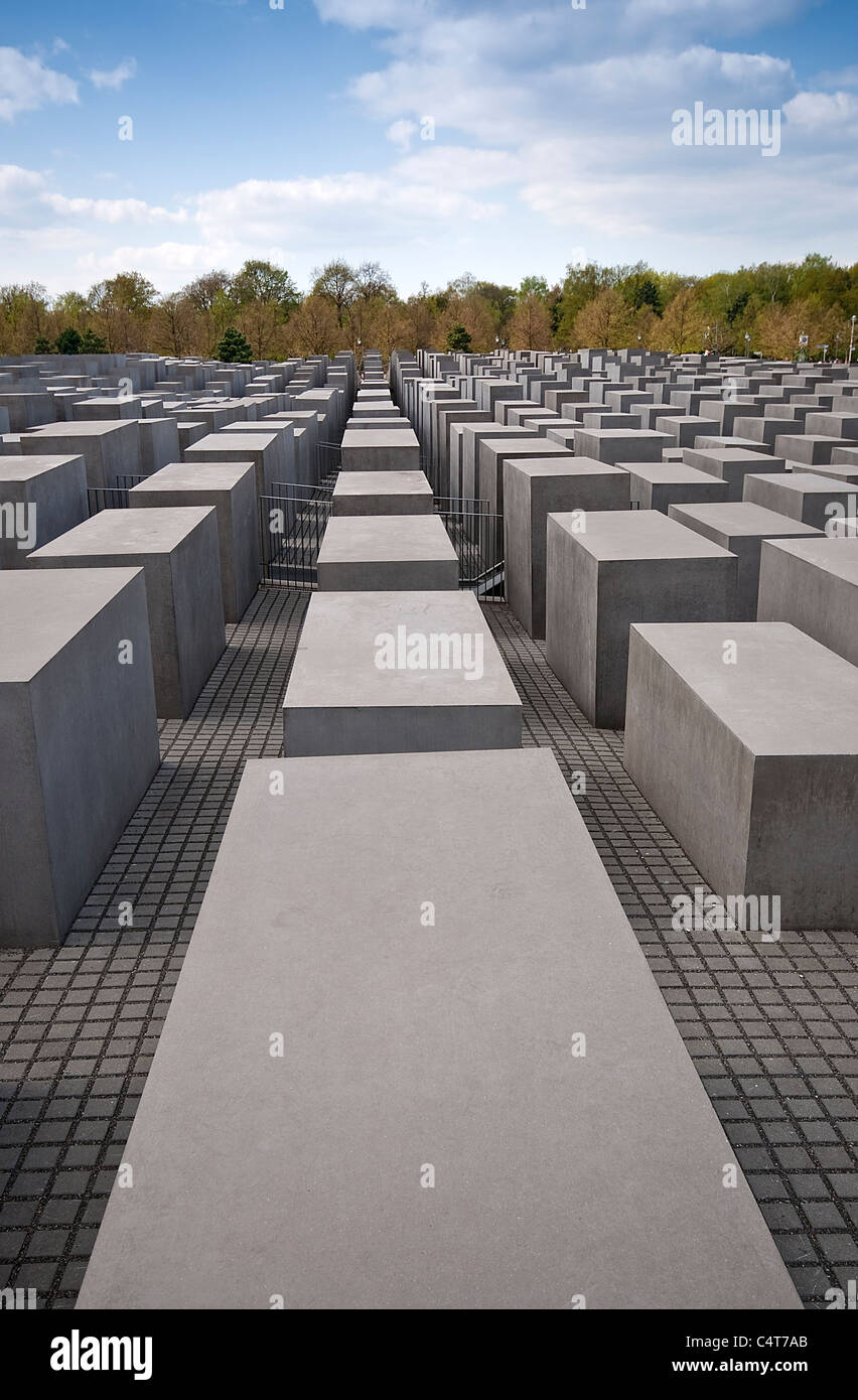 Gedenkstätte für die Mudered Juden Europas, Berlin, Deutschland Stockfoto