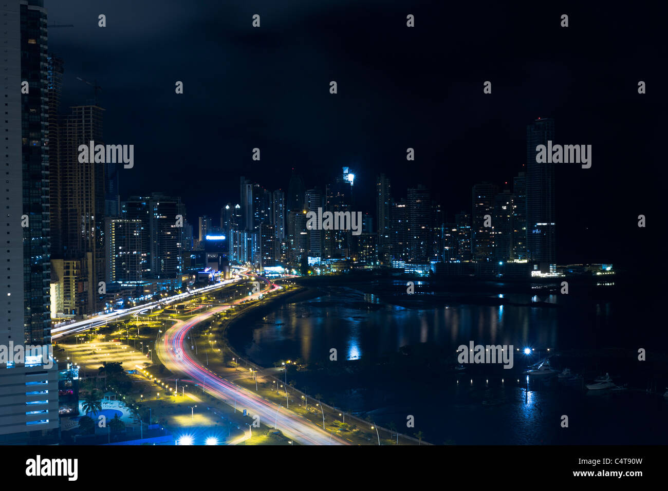 Küstenstreifen. Panama City, Republik von Panama, Mittelamerika Stockfoto