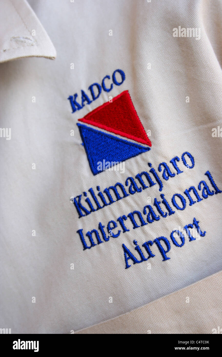 Tansania Kilimanjaro International Airport-logo Stockfoto