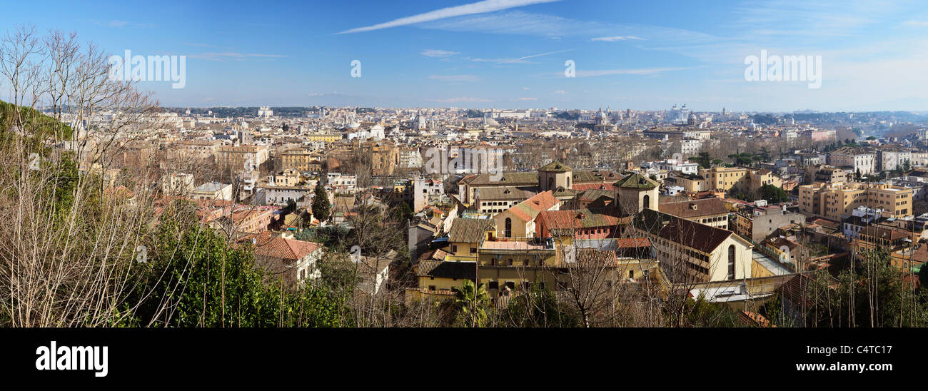 Blick vom Leuchtturm Manfredi, Hügel Gianicolo, Rom, Latium, Italien Stockfoto