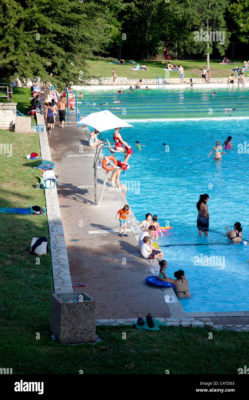 Tiefen Eddy Pool in Austin, Texas Stockfoto