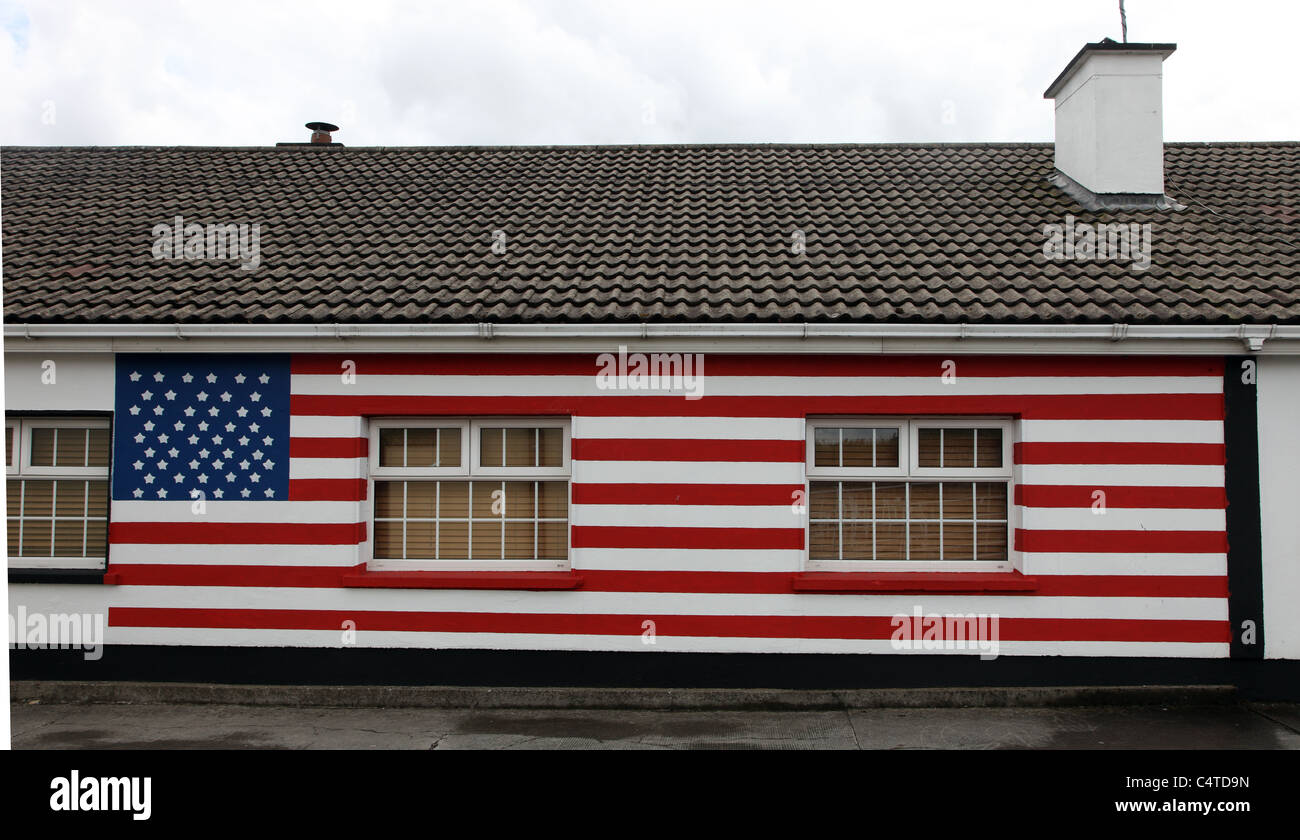 Irische Stars and Stripes Hütte Stockfoto