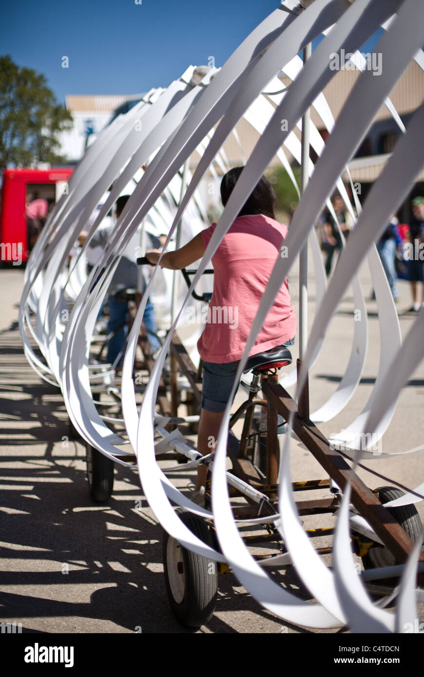 Schlange-Bike von Fahrrad-Zoo-Austin in der Maker Faire Stockfoto