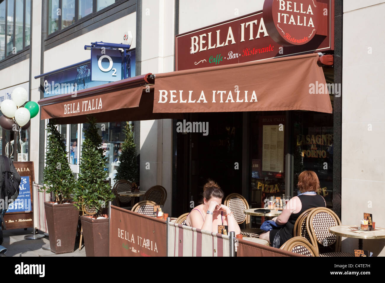 Bella Italia, Italienisches Restaurant am Strand, London, England, UK Stockfoto