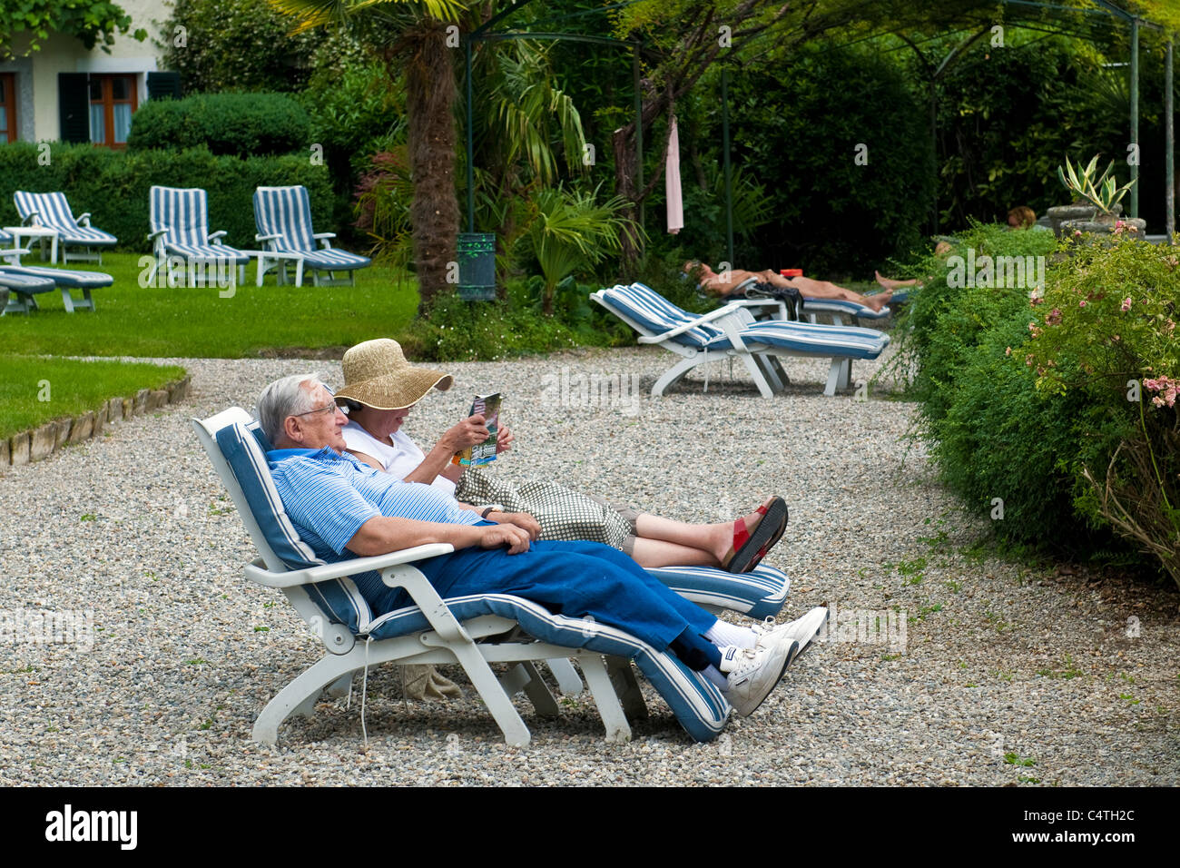 Hotel san lenno lake como italy Fotos und Bildmaterial in