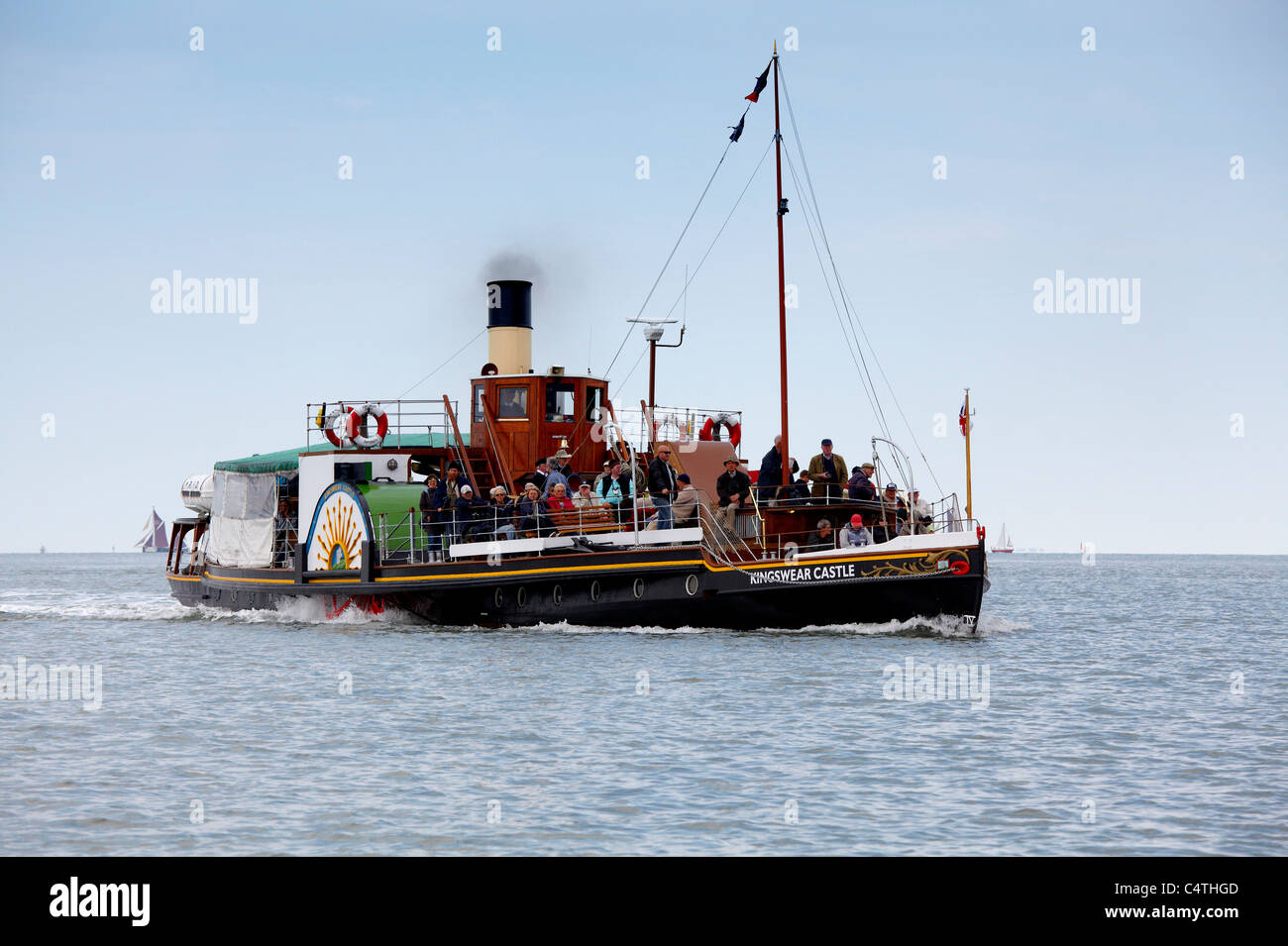 Raddampfer Kingswear Castle Stockfoto