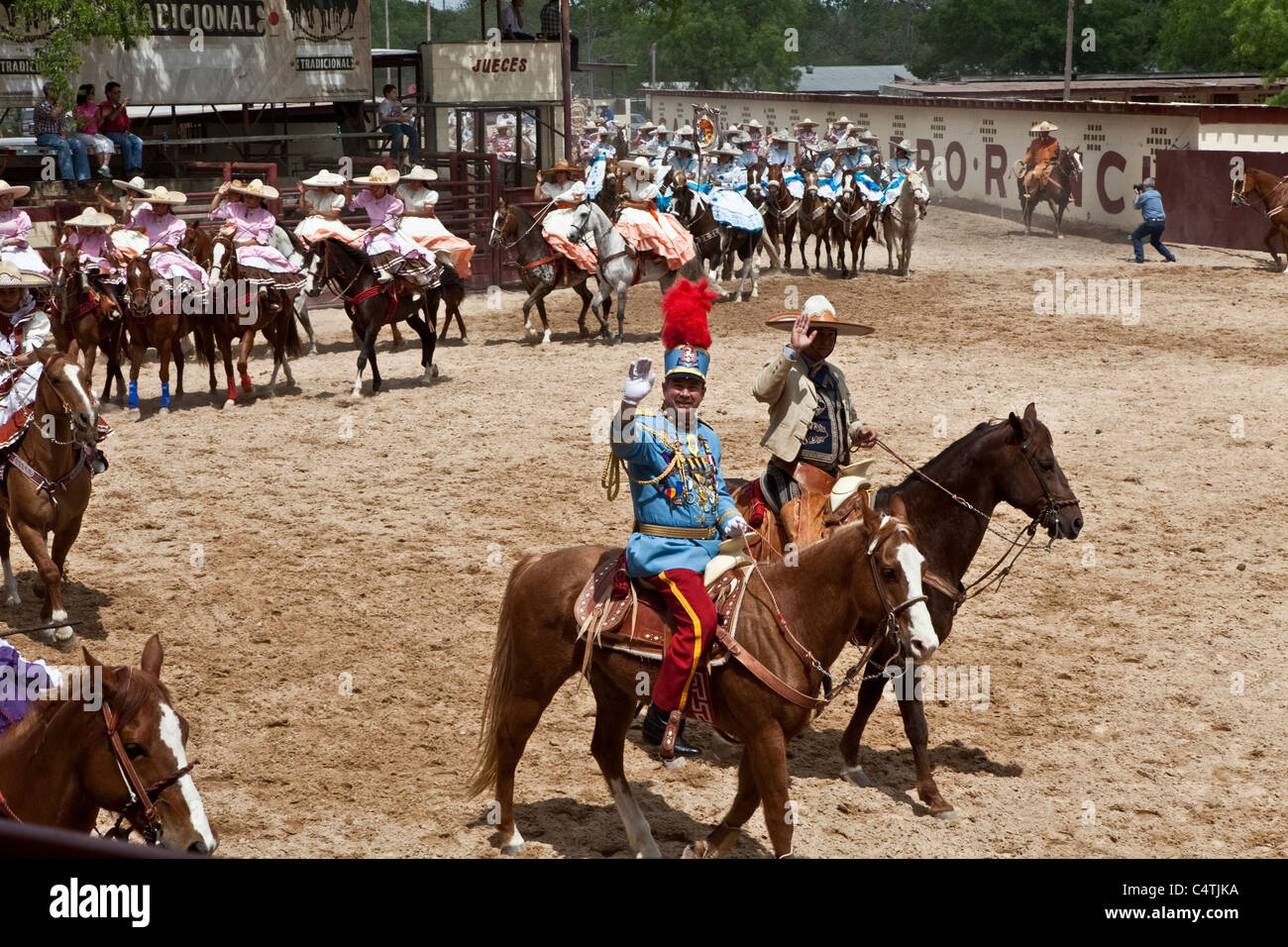 Zum Jahresbeginn eine mexikanische Rodeo, Event. San Antonio, Texas, USA Stockfoto