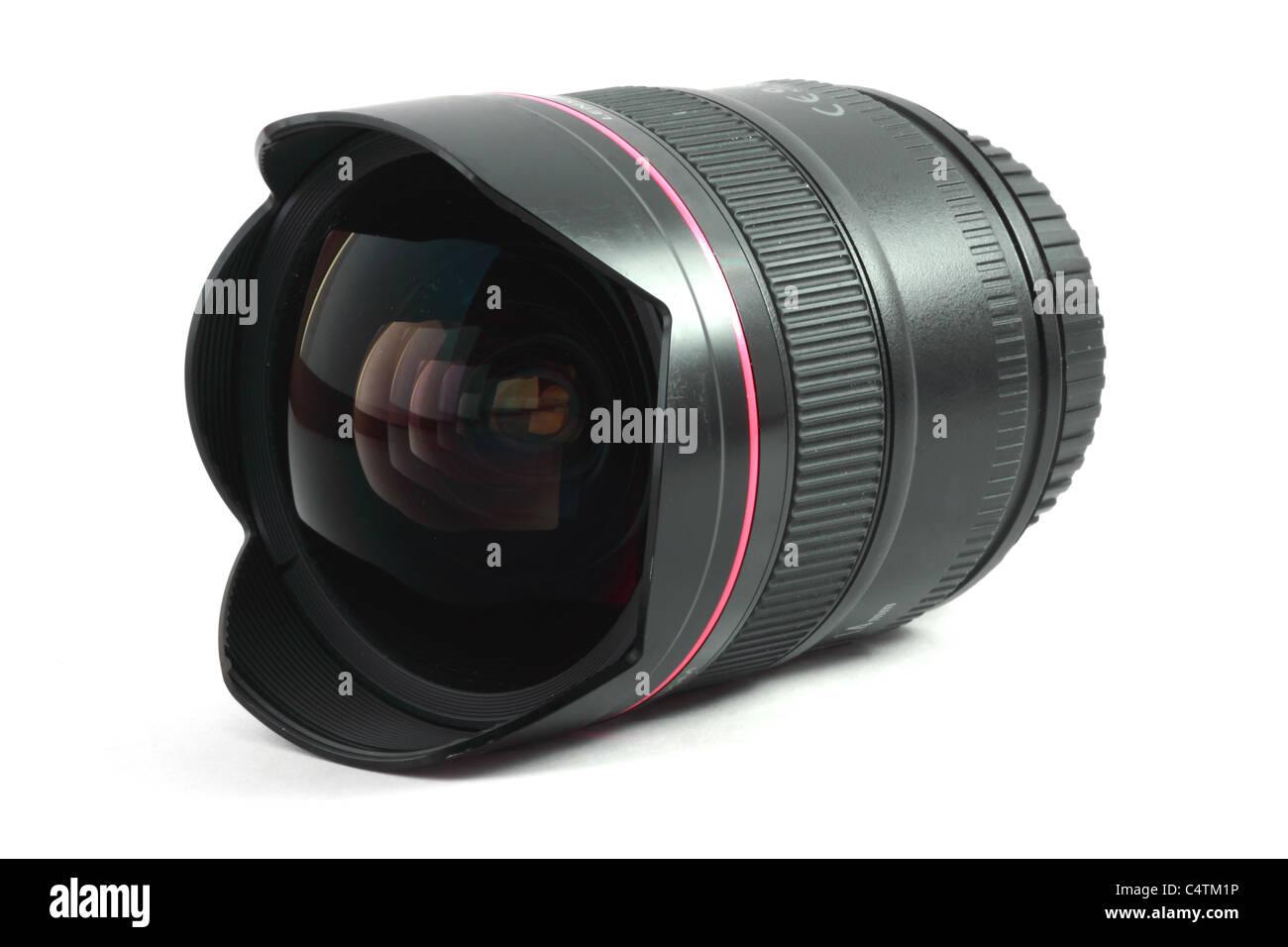 Isolierte Bild ein fisheye-Objektiv. Stockfoto