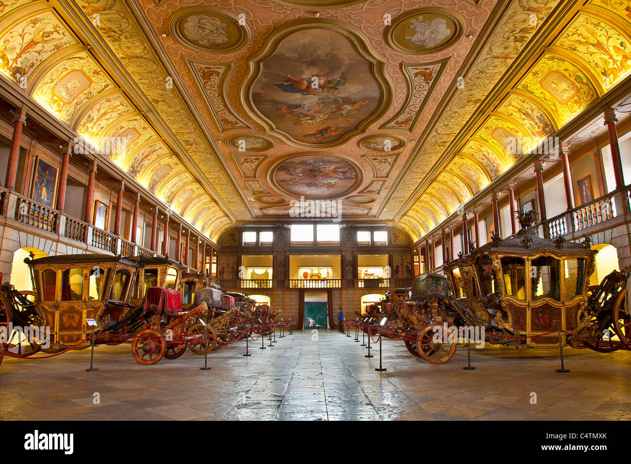 Europa, Portugal, Kutschen in die Nationale Kutschenmuseum in Lissabon Stockfoto