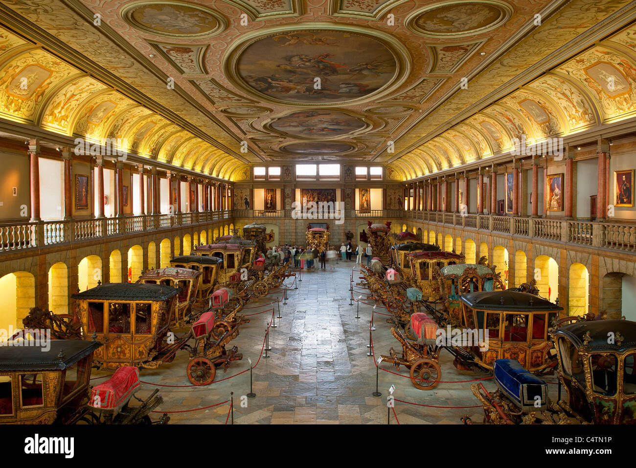 Europa, Portugal, Kutschen in die Nationale Kutschenmuseum in Lissabon Stockfoto