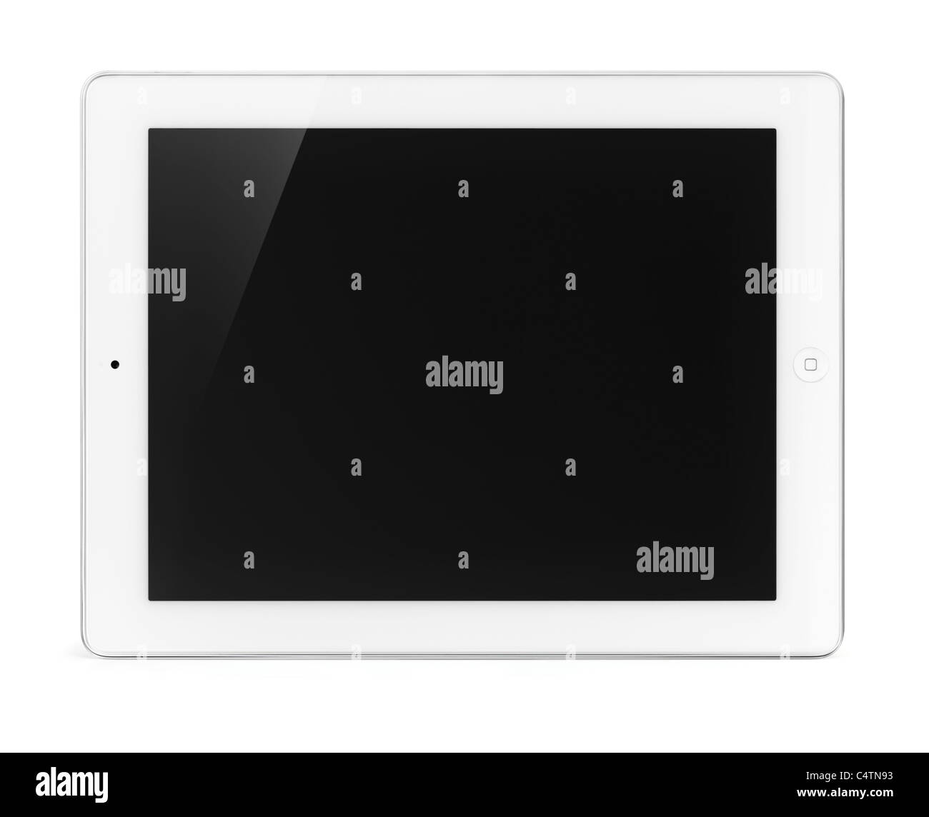 Apple iPad 2 Tablet-Computer mit Beschneidungspfad auf weißen Hintergrund isoliert Stockfoto