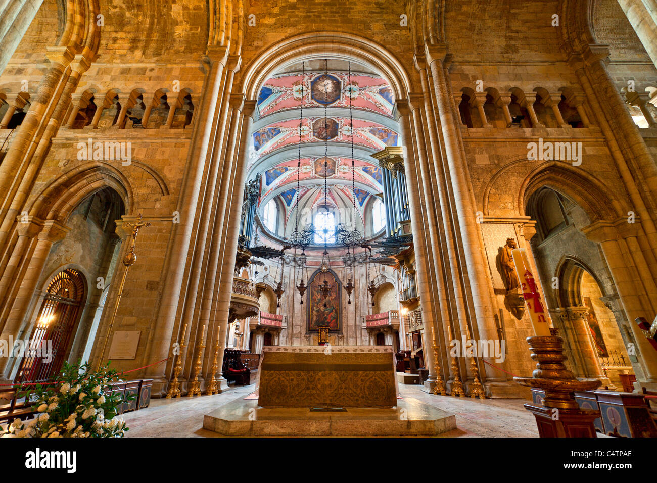 Europa, Portugal, Lissabon, Se Patrizierhaeuser Kathedrale Stockfoto