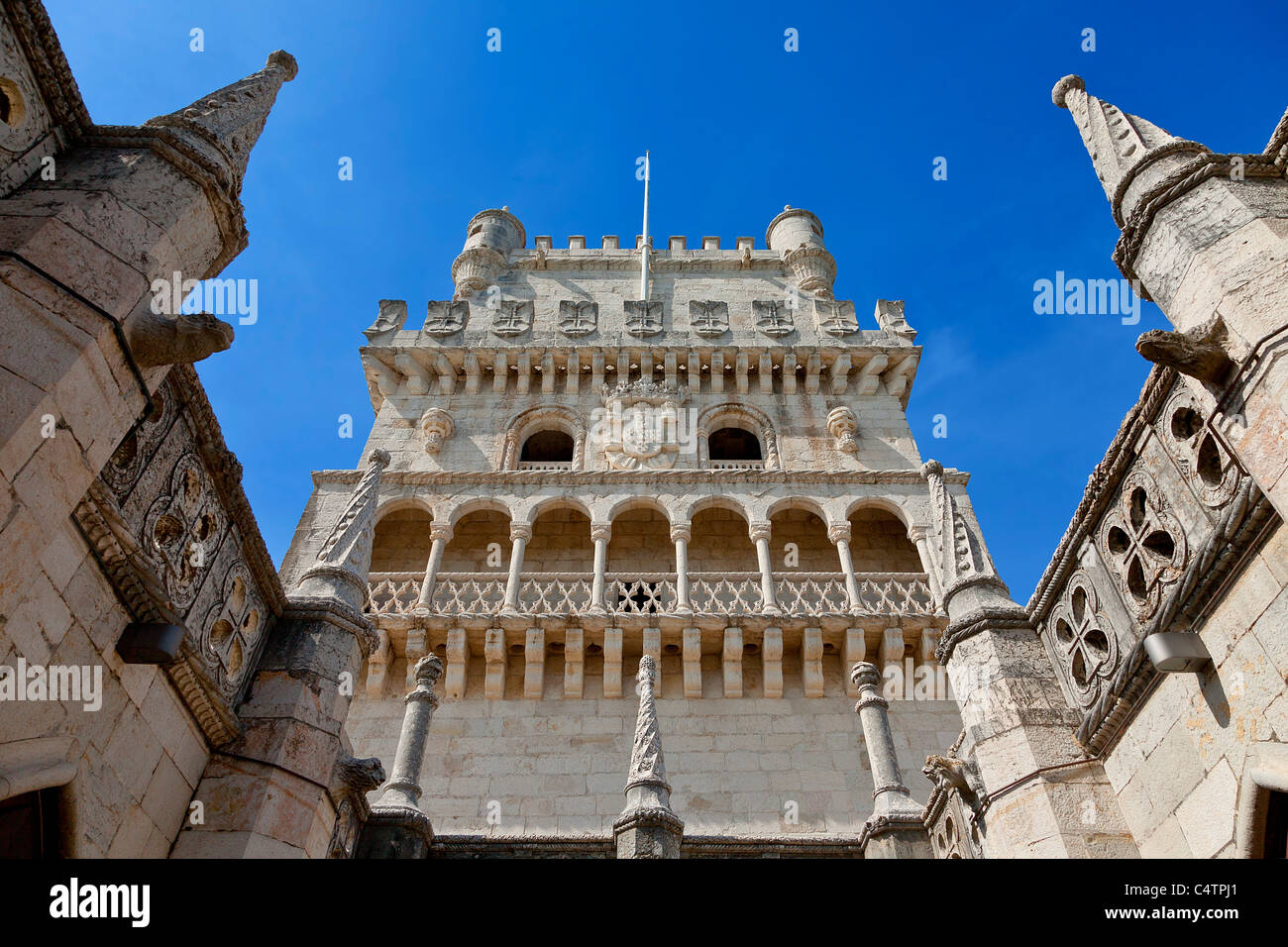 Europa, Portugal, Turm von Belem in Lissabon Stockfoto