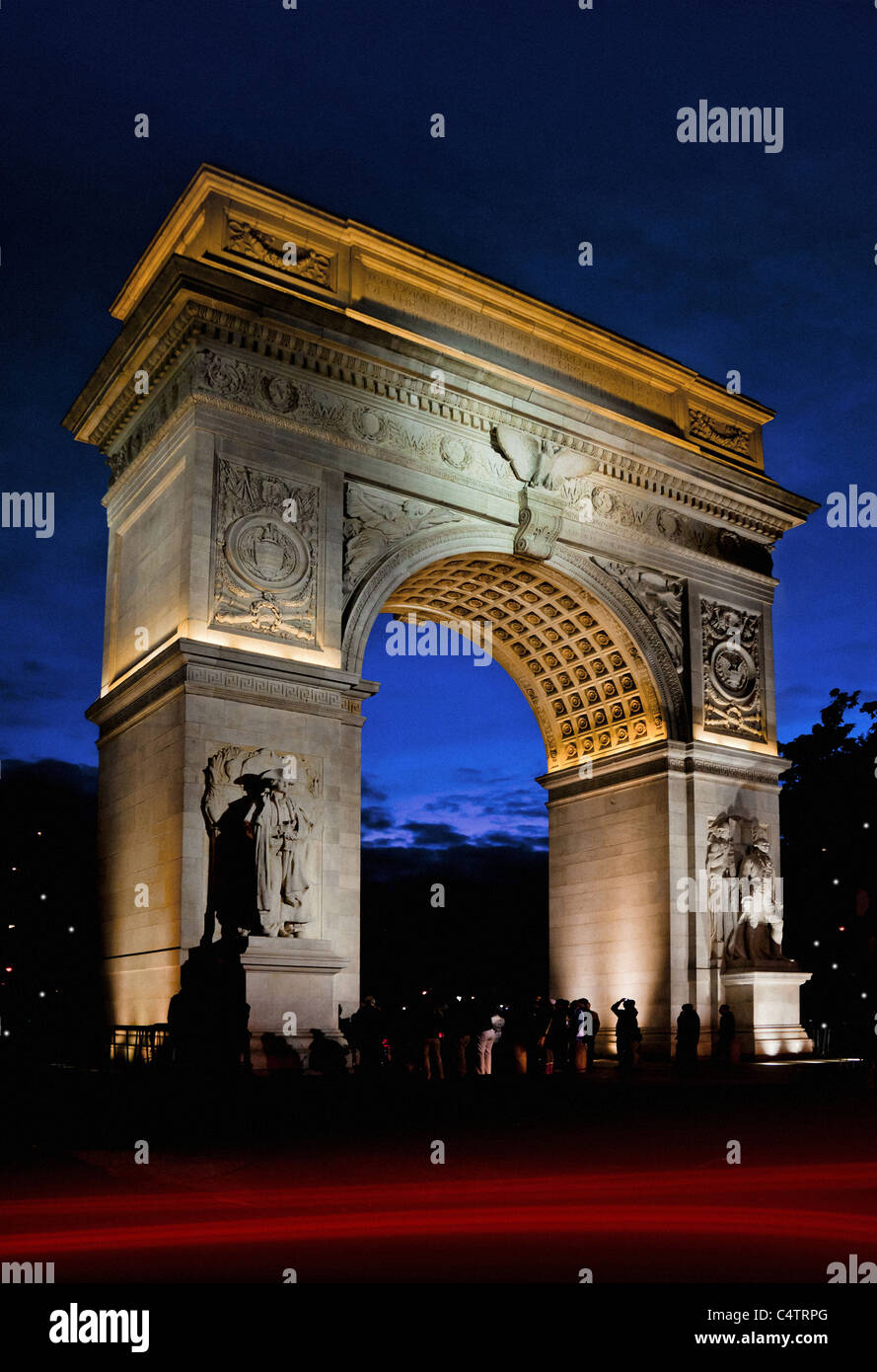 WASHINGTON SQUARE PARK BOGEN ARC Stockfoto