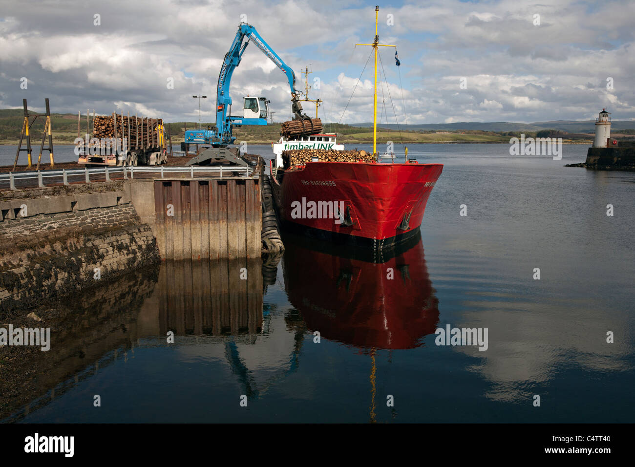 Holz-Boot in der Nähe von Crinan Kanal in Schottland Stockfoto