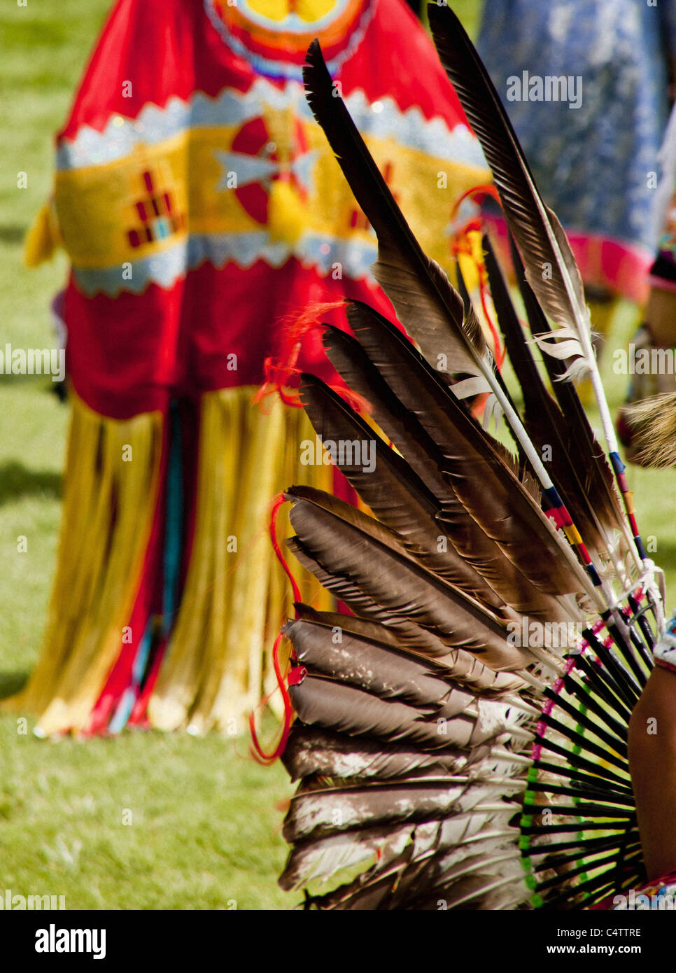 AMERICAN INDIAN POWWOW Stockfoto