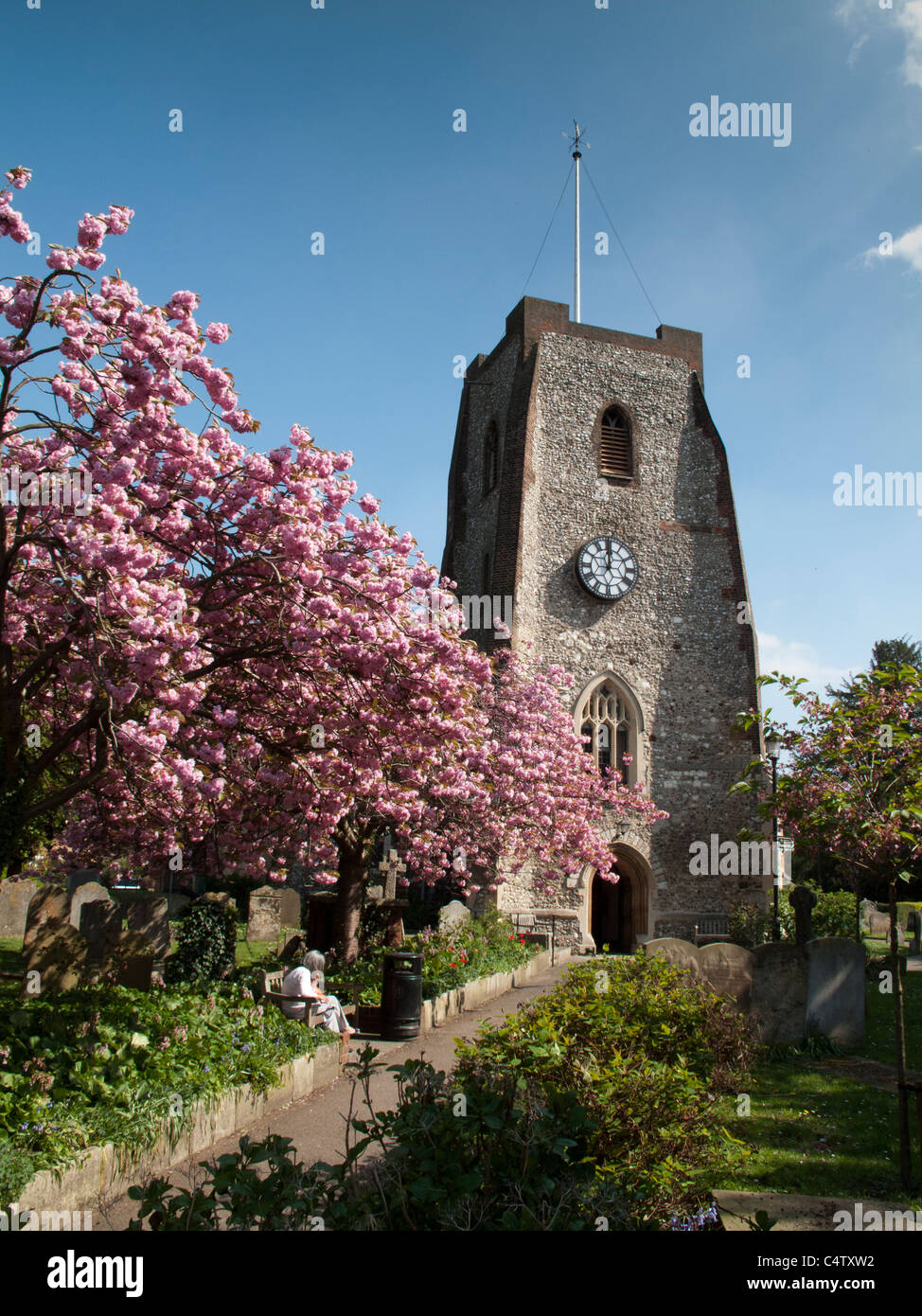 St. Marien Kirche, Walton-on-Thames, Surrey, England Stockfoto