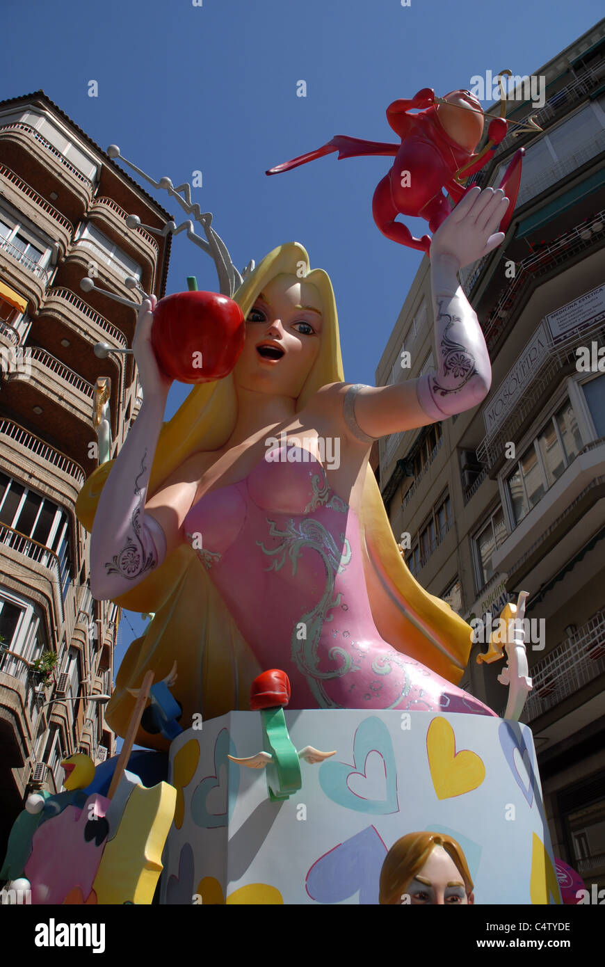 Festival der Hogueras de San Juan, (Lagerfeuer des Johanniterordens), Alicante, Provinz Alicante, Valencia, Spanien Stockfoto