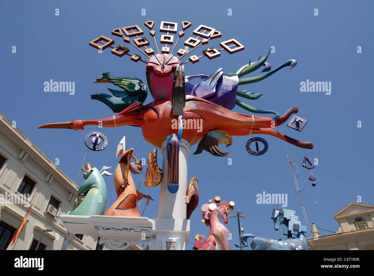 Festival der Hogueras de San Juan, (Lagerfeuer des Johanniterordens), Alicante, Provinz Alicante, Valencia, Spanien Stockfoto