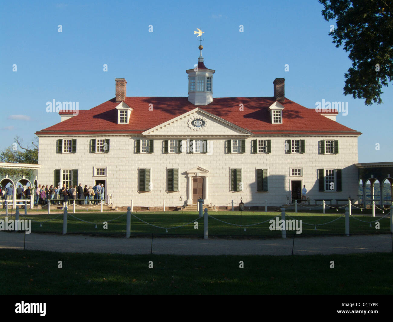 Virginia, Alexandria, Mount Vernon National Historic Landmark, George Washington Residenz. Stockfoto