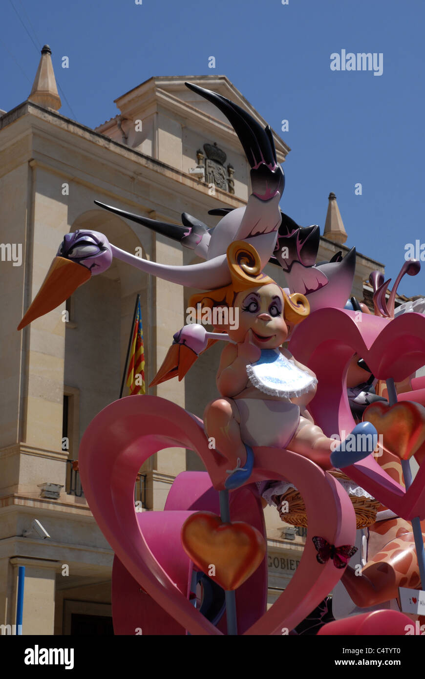 Festival der Hogueras de San Juan, (Lagerfeuer des Johanniterordens), Alicante, Provinz Alicante, Valencia, Spanien Stockfoto