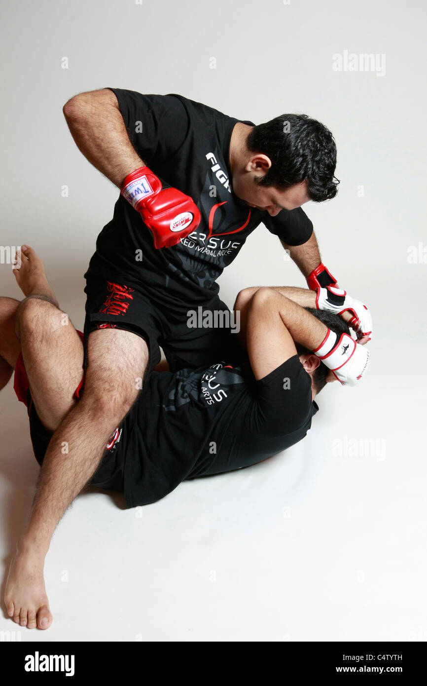 ultimative Kämpfer training Stockfoto